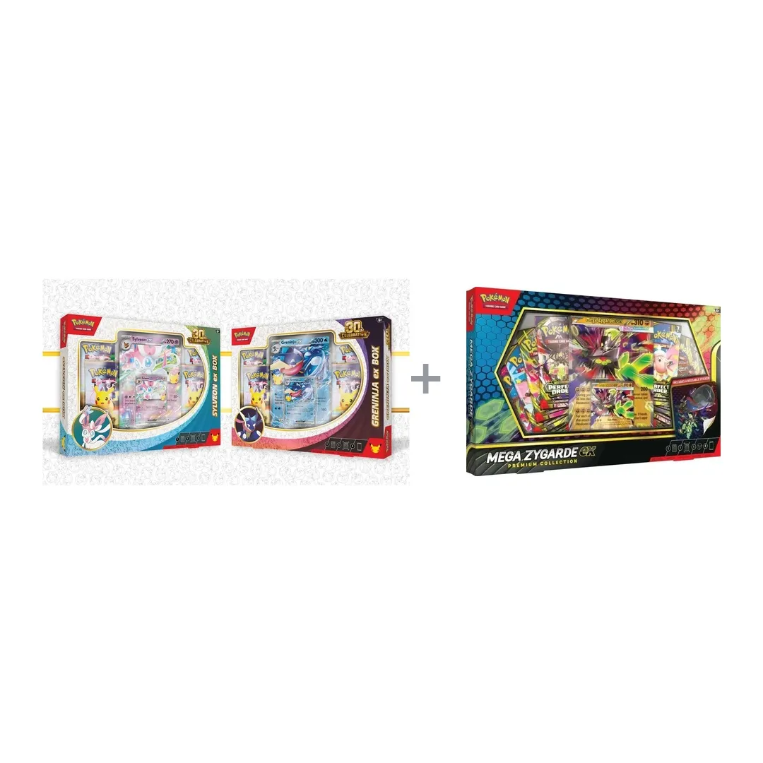 [Bundle] Pokemon 30th ex Box ชุดคู่ + Mega Zygarde ex Premium Collection